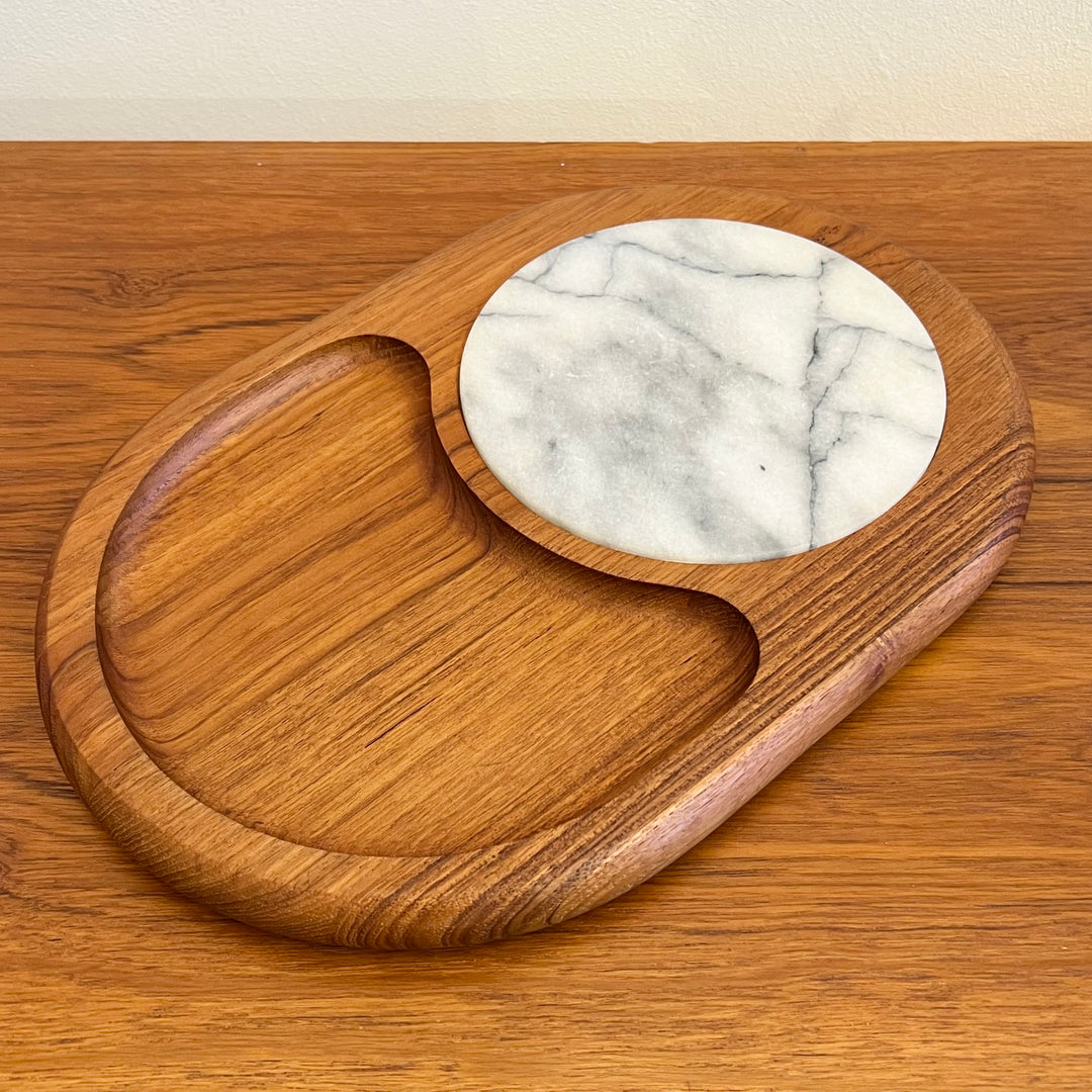 Small Wood and Marble Cheese Board