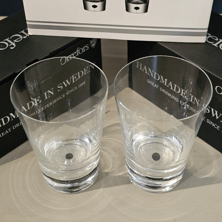 Pair of Orrefors 'Metropol' Crystal Tumblers