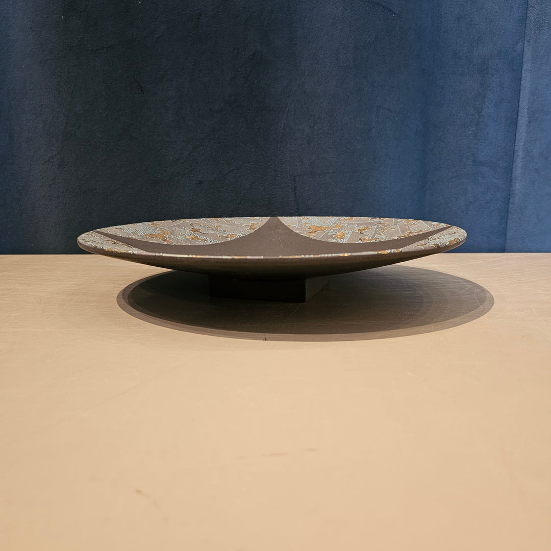 Creacera 12" Decorative Ceramic Raised Plate, 1980s