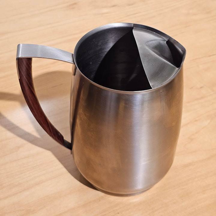 West Bend Stainless Steel & Wood Pitcher