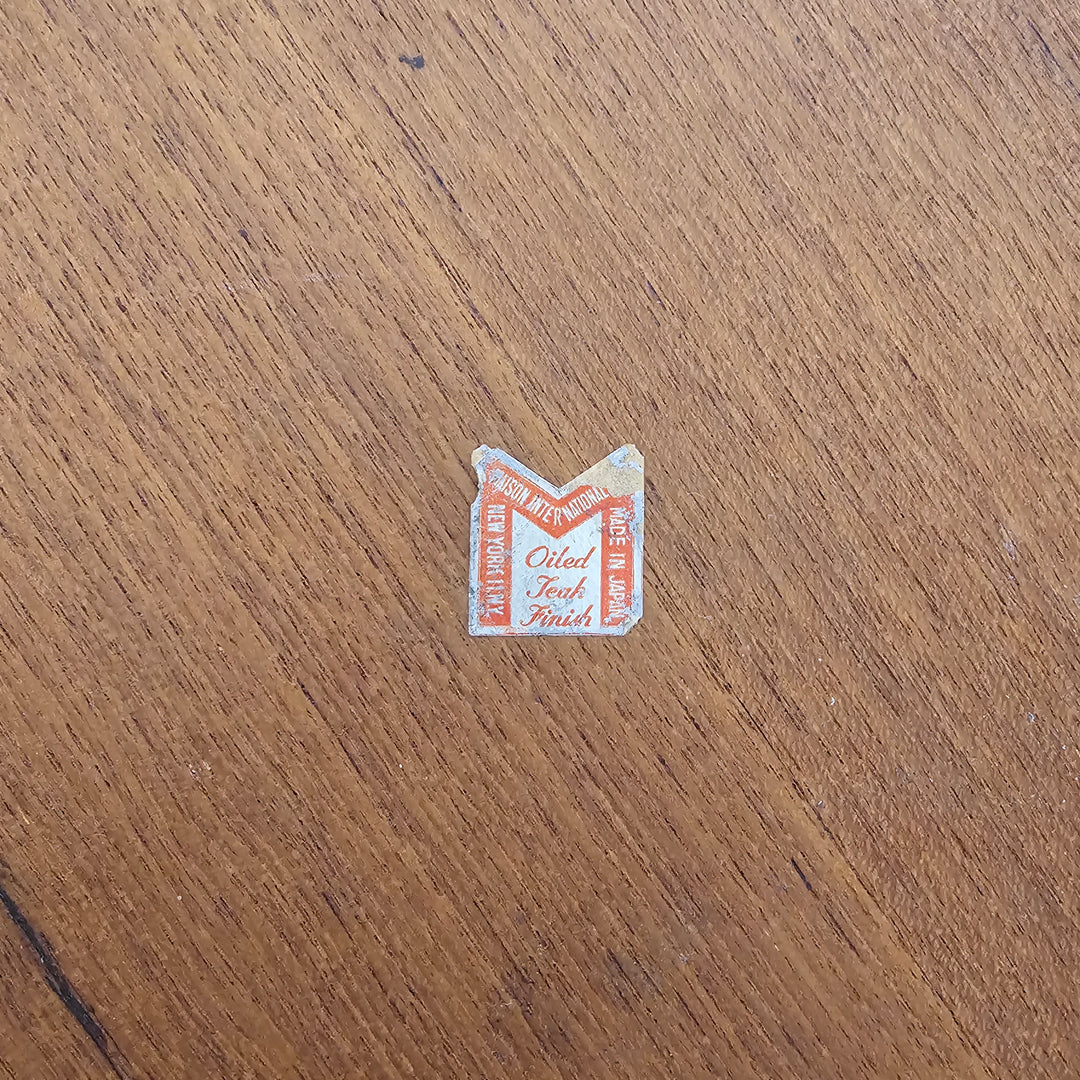 Round Japanese Teak Tray