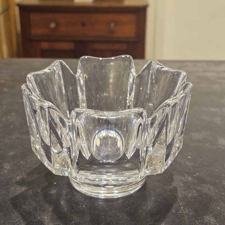 Orrefors 'Corona' Pattern Crystal Bowl
