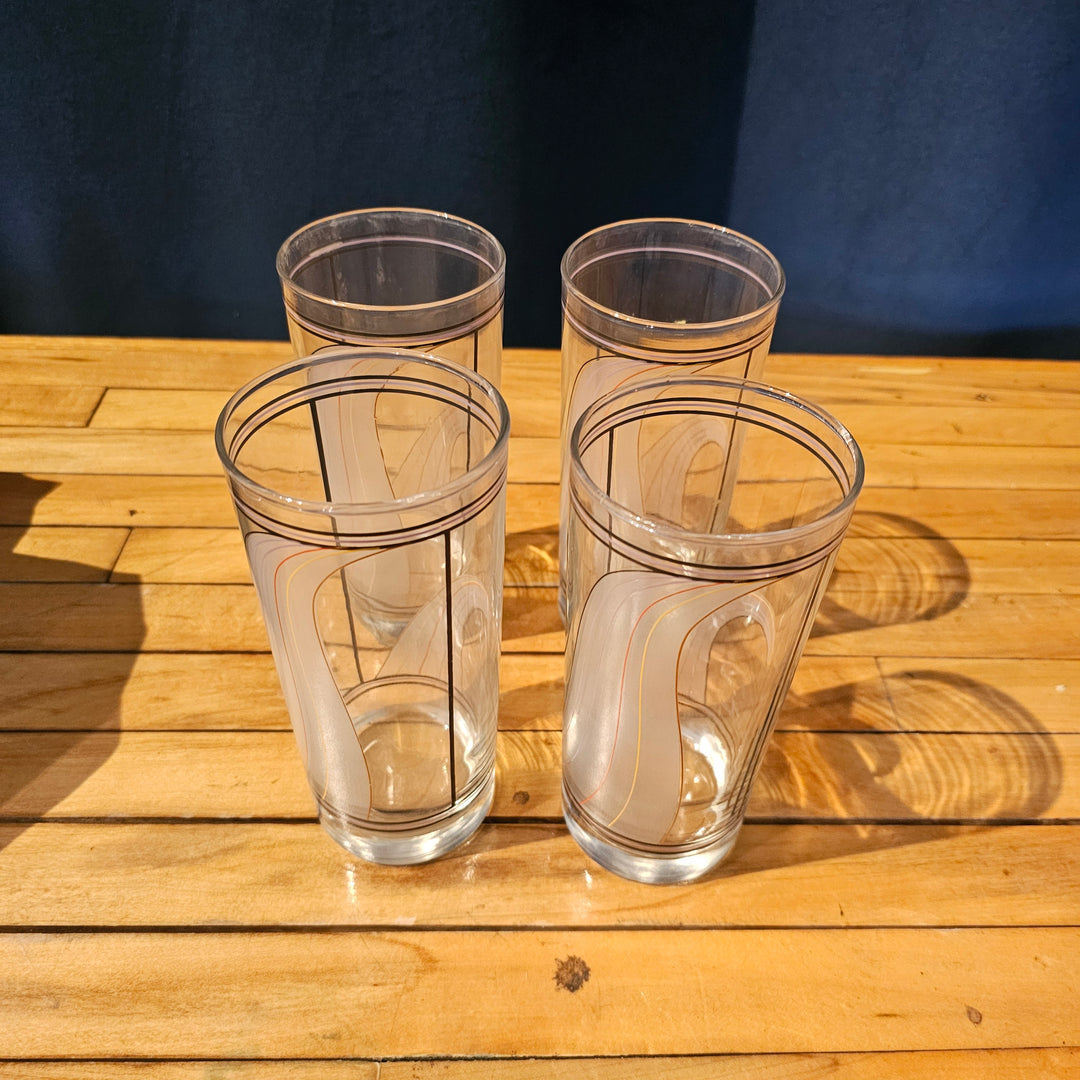 (4) Highball Colorwave Glasses
