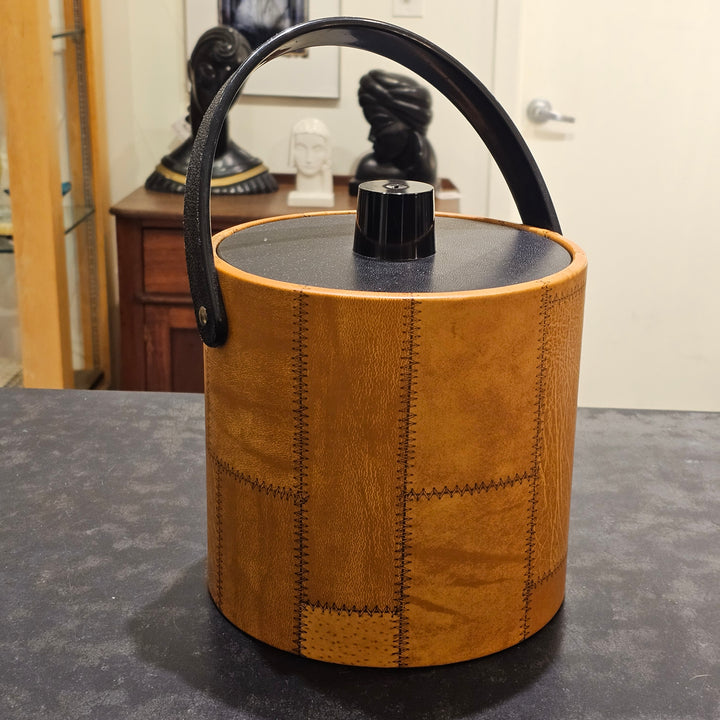 Irvinware Faux Leather Patch Ice Bucket