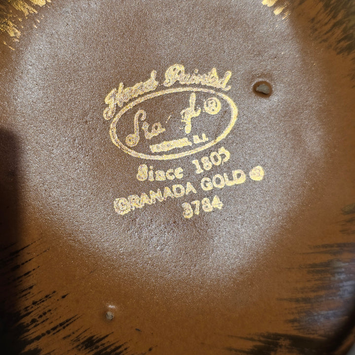 Stangl Pottery Granada Gold Handled Double Candy Dish