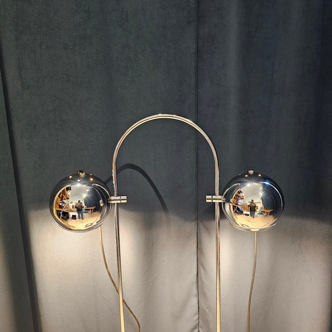 1970's Chrome George Kovacs Arc Floor Lamp