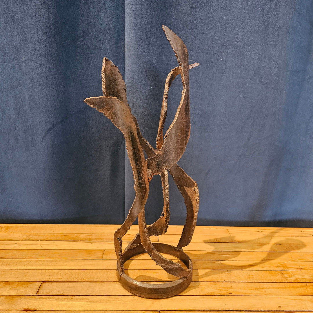 Brutalist Metal Sculpture