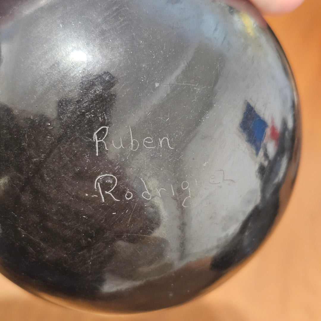 Ruben Rodriguez Black Mexican Pot - Signed