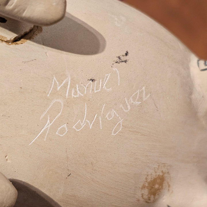 Manuel Rodriguez Animal Figurine Pot -Signed