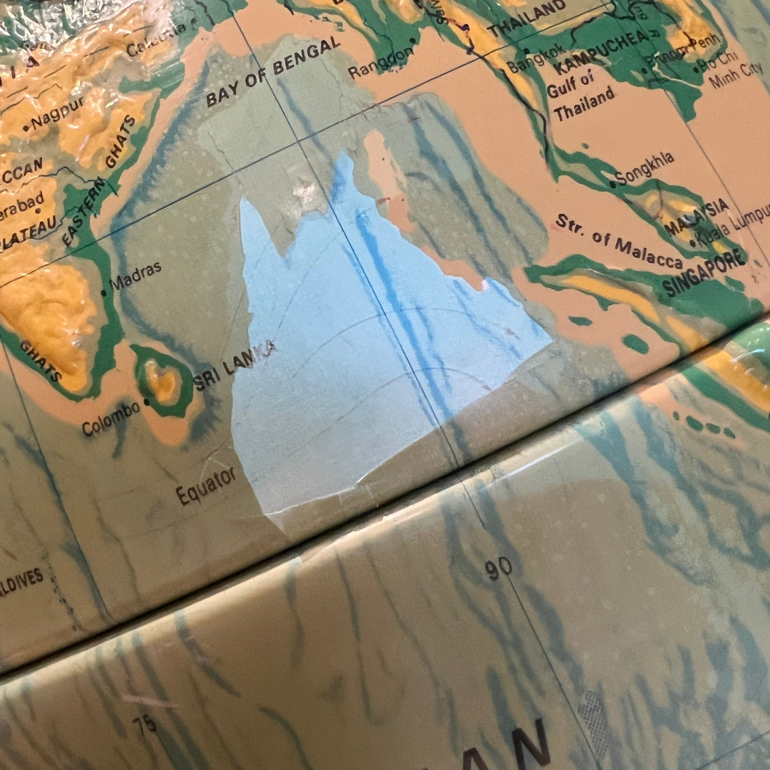 Vintage Nystrom 16” Relief Globe (2)