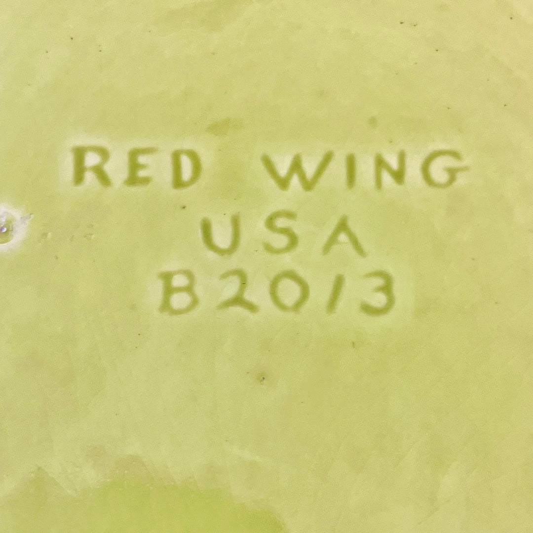 Red Wing Yellow/Green Ceramic Dish (B2013)