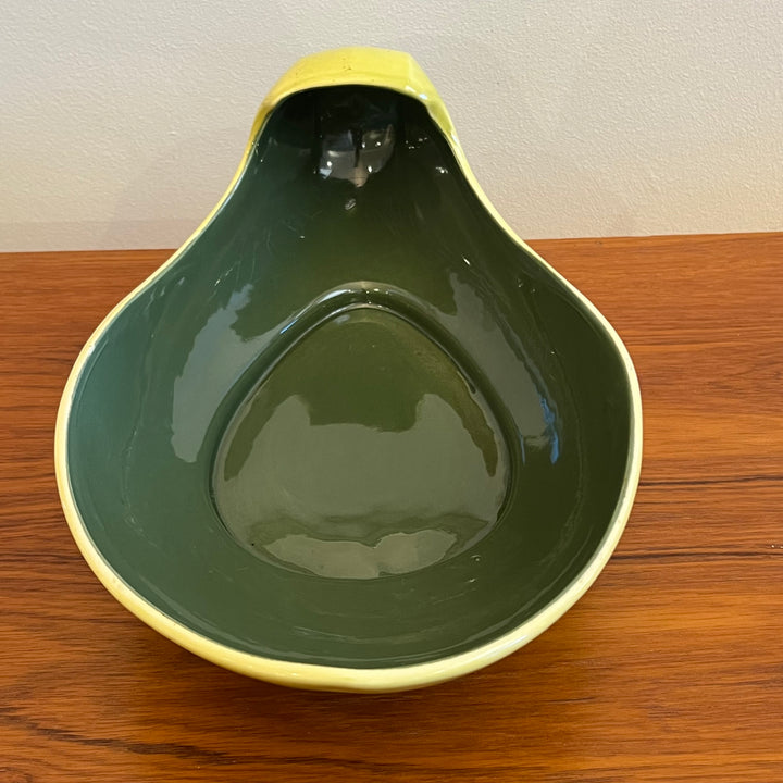 Red Wing Yellow/Green Ceramic Dish (B2013)