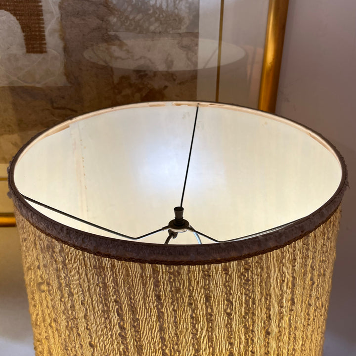 Pale Green Plasto Table Lamp w/Textured Shade