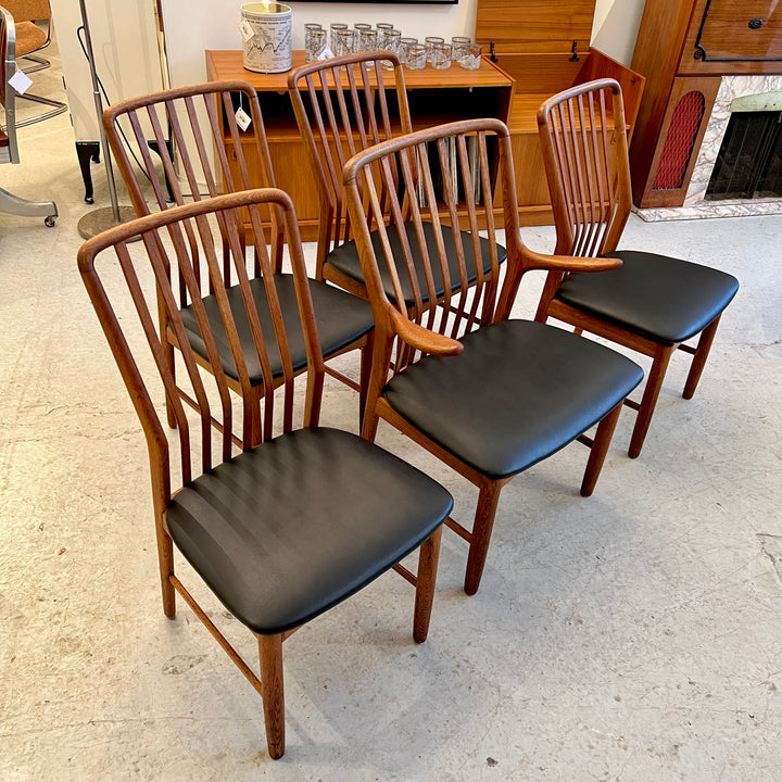 Set of 5 Svend A. Madsen for Moreddi Danish Dining Chairs