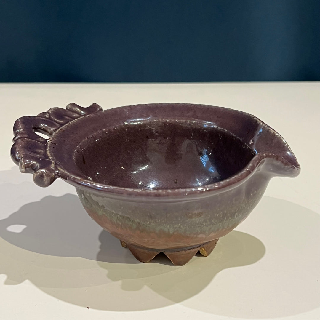 Purple Glazed Ceramic Creamer