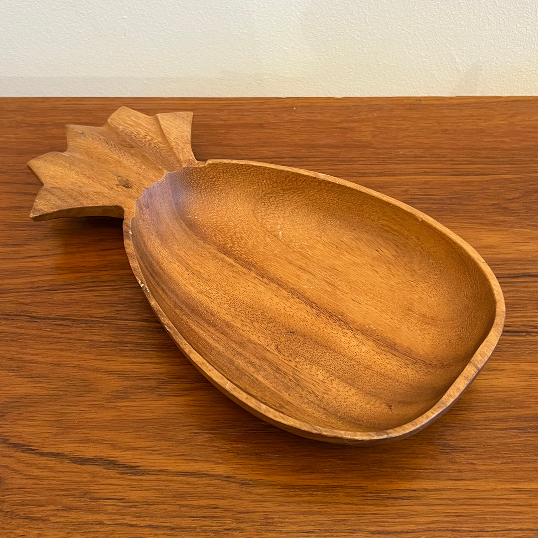 Wood Pineapple Dish