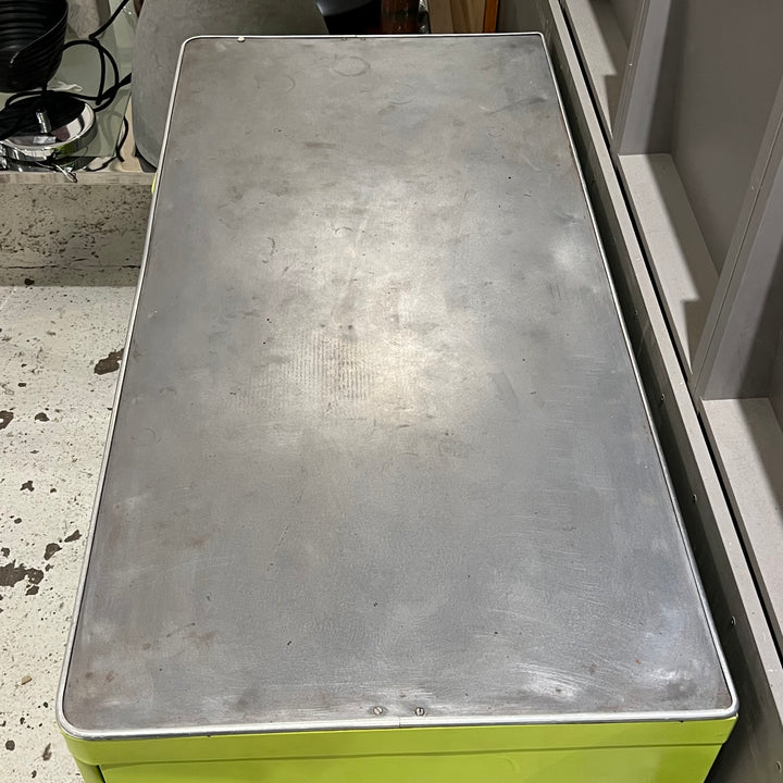 Petite Lime Green Metal Desk
