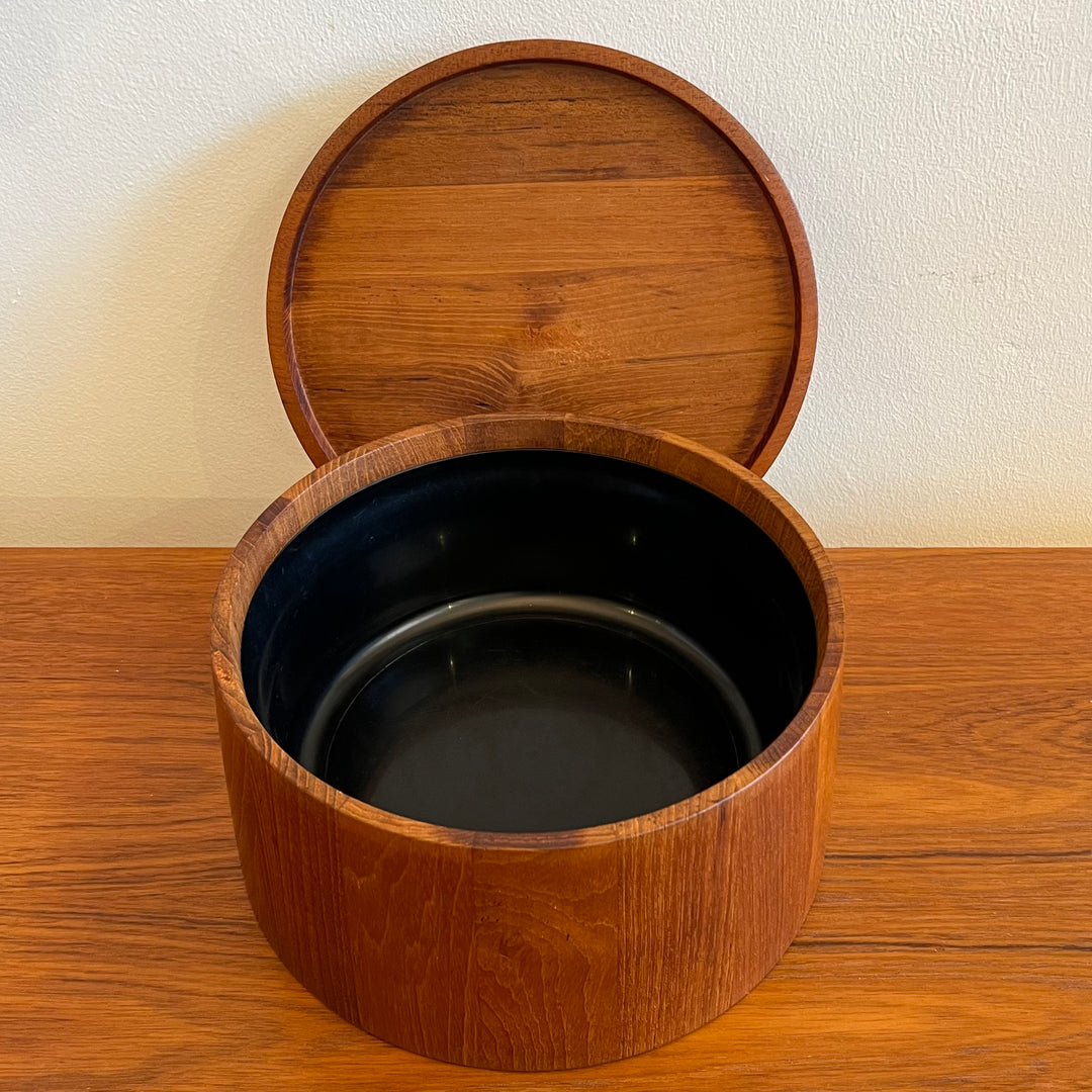 Dansk 9” Teak Lidded Bowl