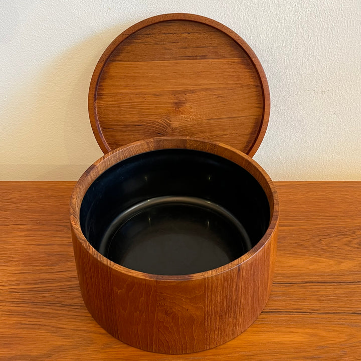 Dansk 9” Teak Lidded Bowl