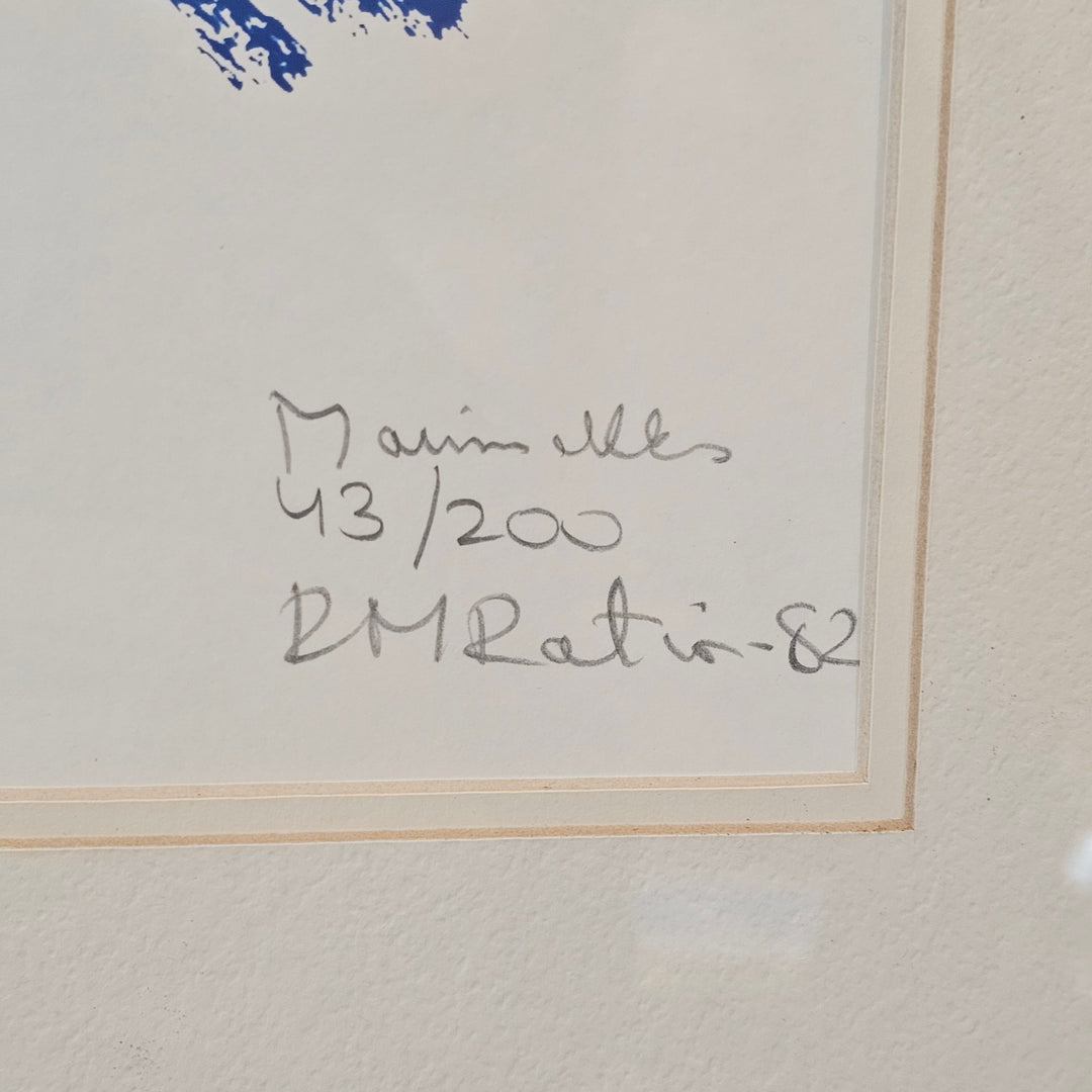 Framed Marimekko Style Artwork - Signed