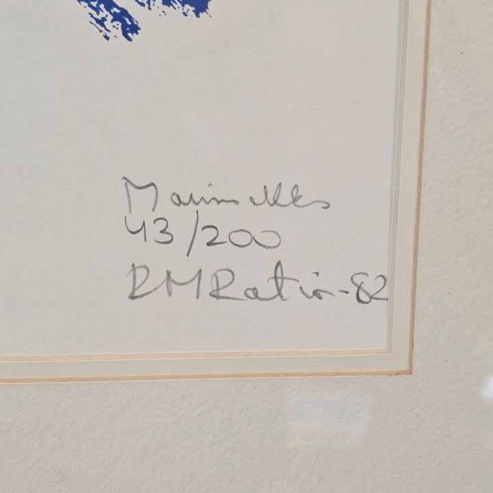 Framed Marimekko Style Artwork - Signed