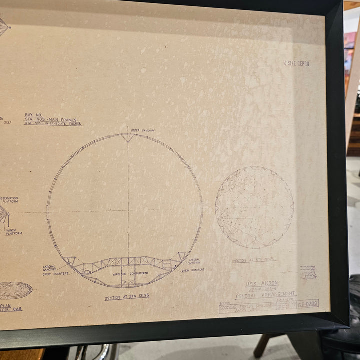 Framed Print of 1920's USS Akron Airship