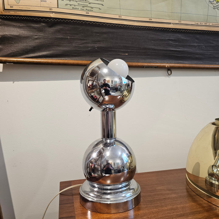 Space Age Chrome Table Lamp