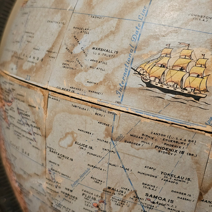 12" Rand McNally Terrestrial Globe on Base