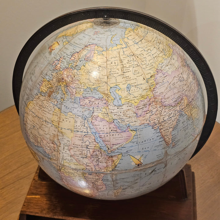 12" Rand McNally Terrestrial Globe on Base