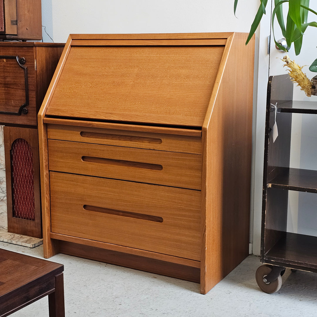 Danish Modern Teak Secretary Desk