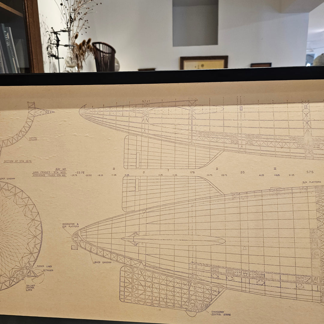 Framed Print of 1920's USS Akron Airship