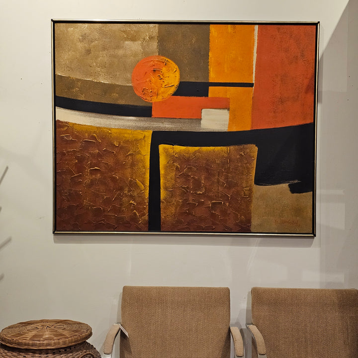 Large MCM Signed Oil Painting