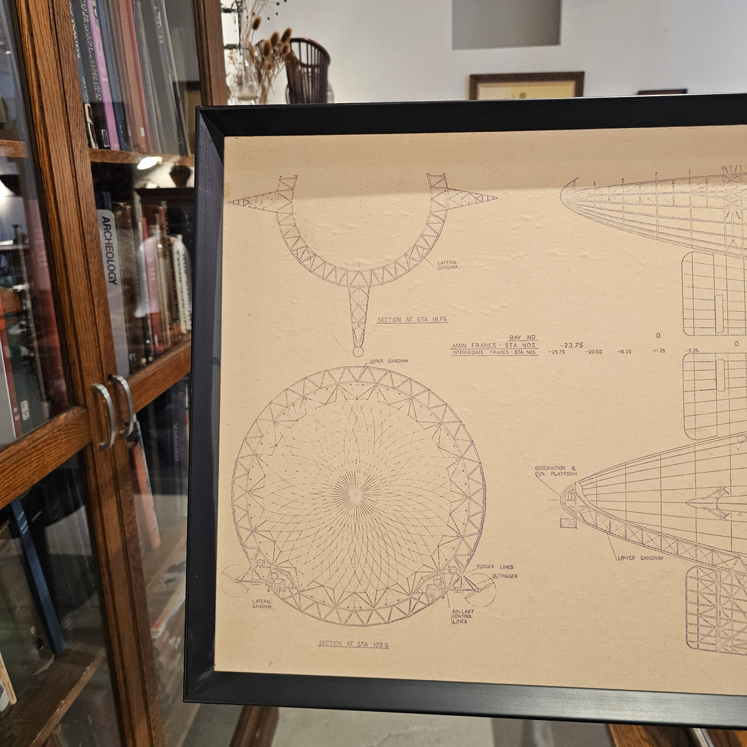 Framed Print of 1920's USS Akron Airship