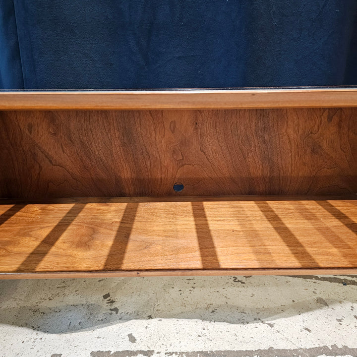 MCM Glass Top Display Console Table